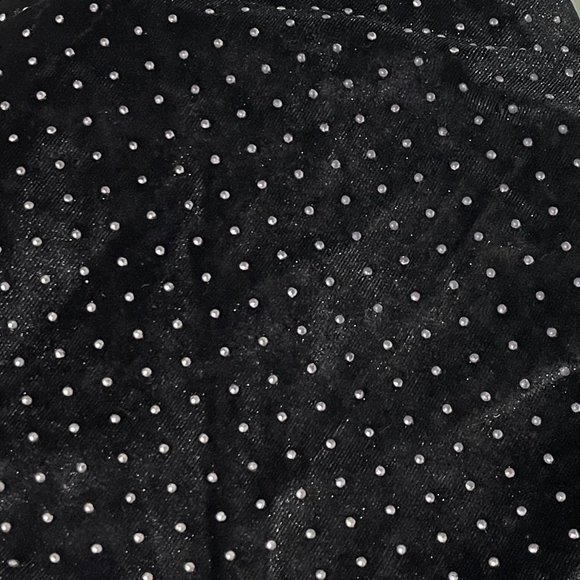 SOLD I.AM.GIA Black Velvet Studded Kelly Flare Pants XS - Picture 10 of 11